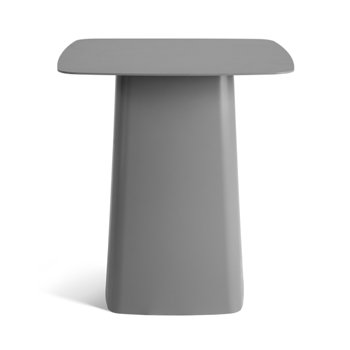 mesa lateral metal side table cinza média